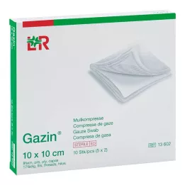 GAZIN Marle komp. 10x10 cm sterila 8 reizes, 5X2 gab