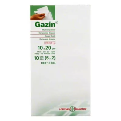 GAZIN Marle 10x20 cm sterila, 8 reizes, 5X2 gab GAZIN Marle 10x20 cm sterila, 8 reizes, 5X2 gab