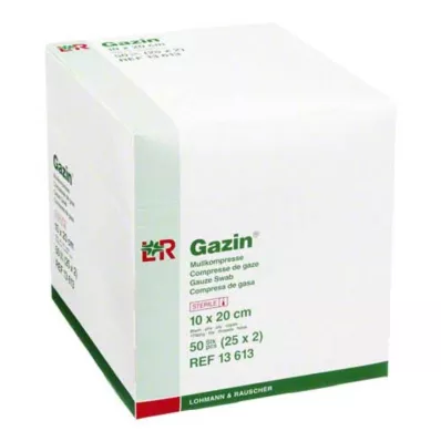 GAZIN Marle 10x20 cm sterila 8 reizes, 25X2 gab GAZIN Marle 10x20 cm sterila 8 reizes, 25X2 gab