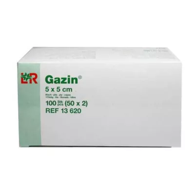 GAZIN Marle 5x5 cm sterila 8 reizes, 50X2 gab