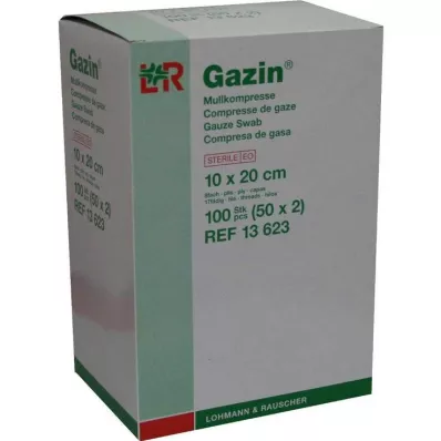 GAZIN Marle 10x20 cm sterila 8 reizes, 50X2 gab GAZIN Marle 10x20 cm sterila 8 reizes, 50X2 gab