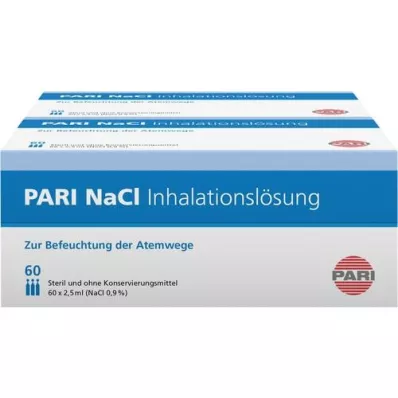 PARI NaCl inhalācijas šķīduma ampulas, 120X2,5 ml