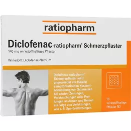 DICLOFENAC-ratiopharm pretsāpju plāksteri, 10 gab