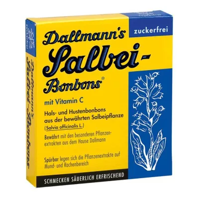 DALLMANNS Salvija konfektes bez cukura, 20 gab