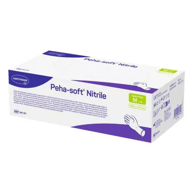 PEHA-SOFT nitrila cimdi bez pulvera M, 100 gab