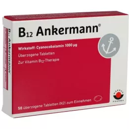 B12 ANKERMANN apvalkotās tabletes, 50 gab