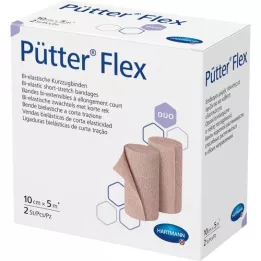 PÜTTER Flex Duo pārsējs 10 cmx5 m, 2 gab