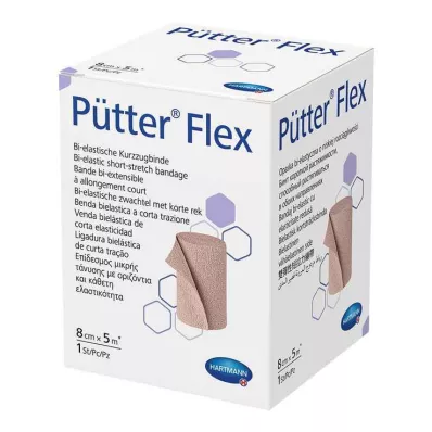 PÜTTER Elastīgs pārsējs 8 cmx5 m, 1 gab