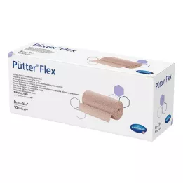 PÜTTER Elastīgs pārsējs 8 cmx5 m, 10 gab