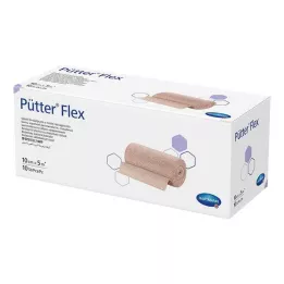 PÜTTER Elastīgs pārsējs 10 cmx5 m, 10 gab