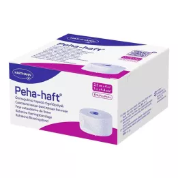 PEHA-HAFT Fiksācijas pārsējs bez lateksa 2,5 cmx4 m, 8 gab