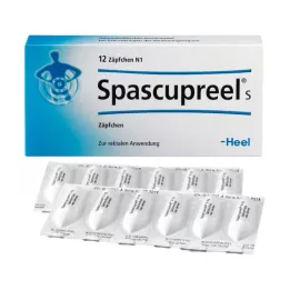 SPASCUPREEL S Supozitorijas, 12 gab
