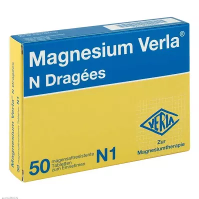 MAGNESIUM VERLA N apvalkotās tabletes MAGNESIUM VERLA N apvalkotās tabletes