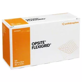 OPSITE Flexigrid caurspīdīgs brūču pārsējs 8x10 cm sterils, 100 gab