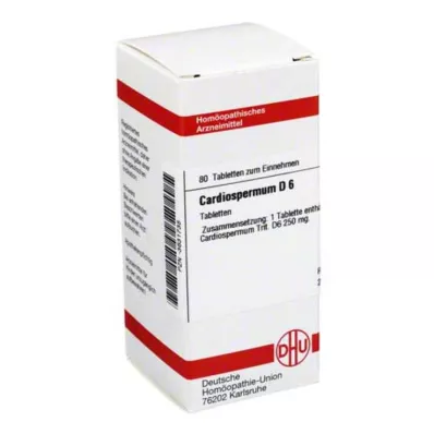 CARDIOSPERMUM D 6 tabletes, 80 kapsulas CARDIOSPERMUM D 6 tabletes, 80 kapsulas