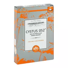 CYSTUS 052 Bioloģiskās pastilas kaklam medus apelsīns, 66 gab