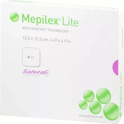 MEPILEX Lite putu pārsējs 12,5x12,5 cm sterils, 5 gab