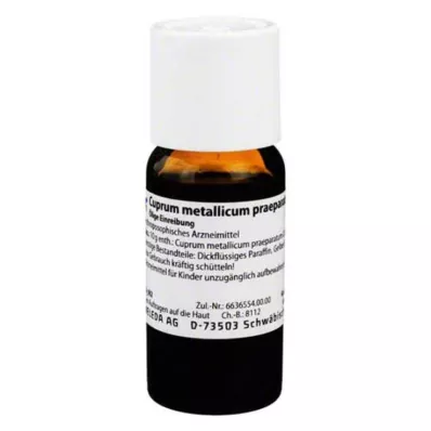 CUPRUM METALLICUM praep.0,4% eļļains liniments, 40 g CUPRUM METALLICUM praep.0,4% eļļains liniments, 40 g