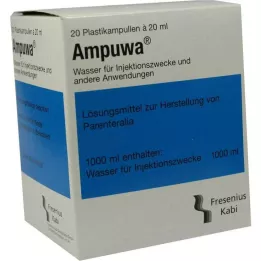 AMPUWA Plastmasas ampulas injekcijām/infūzijām, 20X20 ml