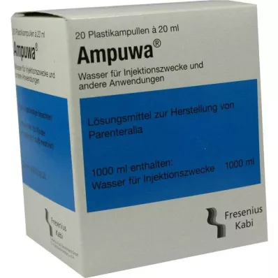 AMPUWA Plastmasas ampulas injekcijām/infūzijām, 20X20 ml