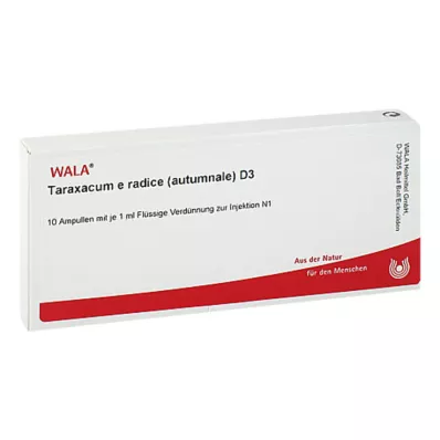 TARAXACUM E Rad.autumnale D 3 ampulas, 10X1 ml