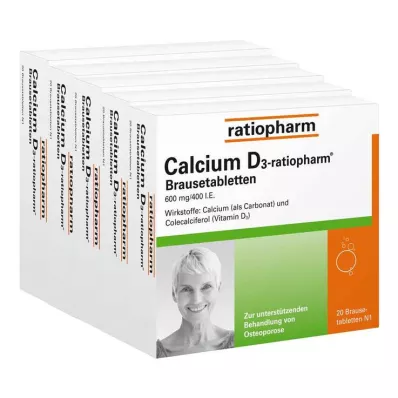 CALCIUM D3-ratiopharm putojošās tabletes, 100 gab CALCIUM D3-ratiopharm putojošās tabletes, 100 gab
