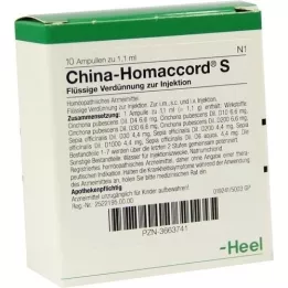 CHINA HOMACCORD S Ampulas, 10 gab