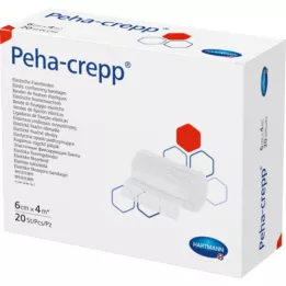 PEHA CREPP Fiksācijas pārsējs 6 cmx4 m, 20 gab