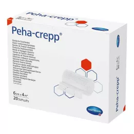 PEHA CREPP Fiksācijas pārsējs 6 cmx4 m, 20 gab