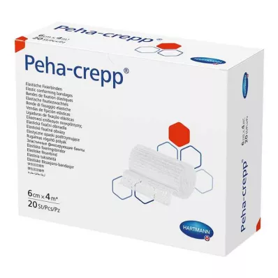 PEHA CREPP Fiksācijas pārsējs 6 cmx4 m, 20 gab PEHA CREPP Fiksācijas pārsējs 6 cmx4 m, 20 gab