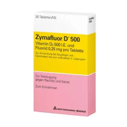 ZYMAFLUOR D 500 tabletes, 30 kapsulas