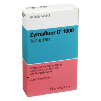 ZYMAFLUOR D 1 000 tablešu, 90 kapsulas ZYMAFLUOR D 1 000 tablešu, 90 kapsulas