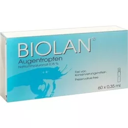 BIOLAN Acu pilieni, vienas devas pipetes, 60X0,35 ml