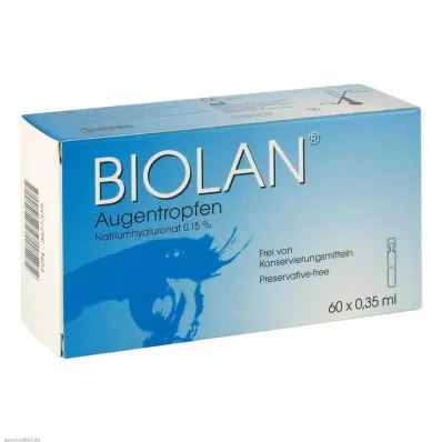 BIOLAN Acu pilieni, vienas devas pipetes, 60X0,35 ml BIOLAN Acu pilieni, vienas devas pipetes, 60X0,35 ml