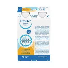 FRESUBIN ENERGY DRINK Multifruit dzeramā pudele, 4X200 ml