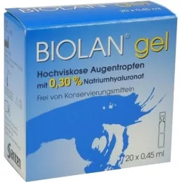 BIOLAN Gēla acu pilieni, 20X0,45 ml