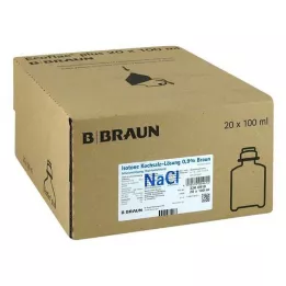 ISOTONE Fizioloģiskais šķīdums 0,9% Braun Ecoflac Plus, 20X100 ml