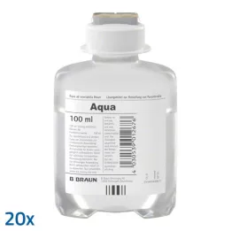 AQUA AD injectabilia Ecoflac Plus šķīdums injekcijām, 20X100 ml