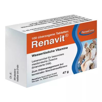 RENAVIT apvalkotās tabletes, 100 gab