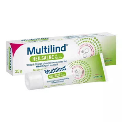 MULTILIND Ārstnieciskā ziede ar nistatīnu un cinka oksīdu, 25 g