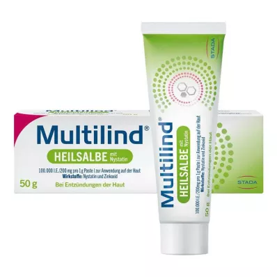 MULTILIND Ārstnieciskā ziede ar nistatīnu un cinka oksīdu, 50 g MULTILIND Ārstnieciskā ziede ar nistatīnu un cinka oksīdu, 50 g