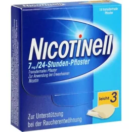 NICOTINELL 7 mg/24 stundu plāksteris 17,5 mg, 14 gab
