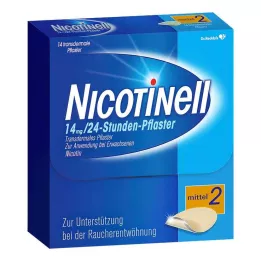 NICOTINELL 14 mg/24 stundu plāksteris 35 mg, 14 gab