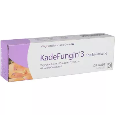 KADEFUNGIN 3 Combip.20 g krēma+3 vaginālas tabletes, 1 gab