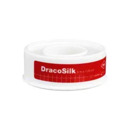 DRACOSILK Ģipša rullis 1,25 cmx5 m, 1 gab