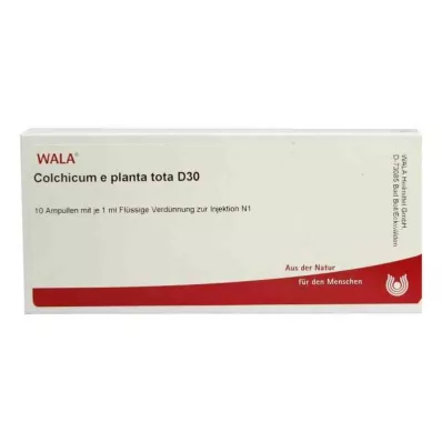 COLCHICUM E planta tota D 30 ampulas, 10X1 ml