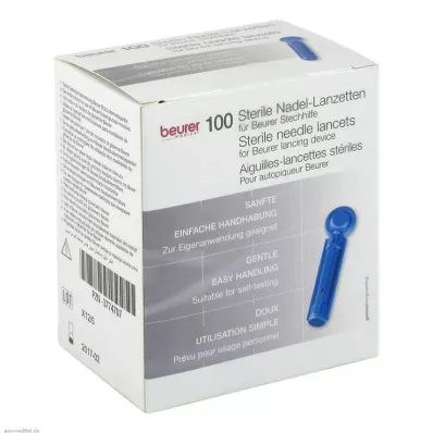 BEURER Adatu lancetes sterilas, 100 gab BEURER Adatu lancetes sterilas, 100 gab