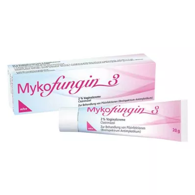 MYKOFUNGIN 3 Vaginālais krēms 2%, 20 g MYKOFUNGIN 3 Vaginālais krēms 2%, 20 g