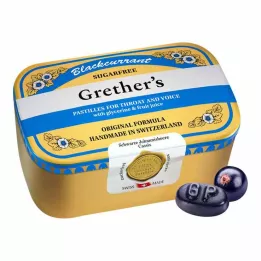 GRETHERS Melno jāņogu sudraba past.skārda, 440 g