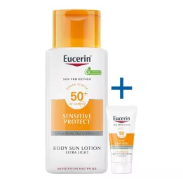EUCERIN Saules losjons extra light LSF 50, 150 ml